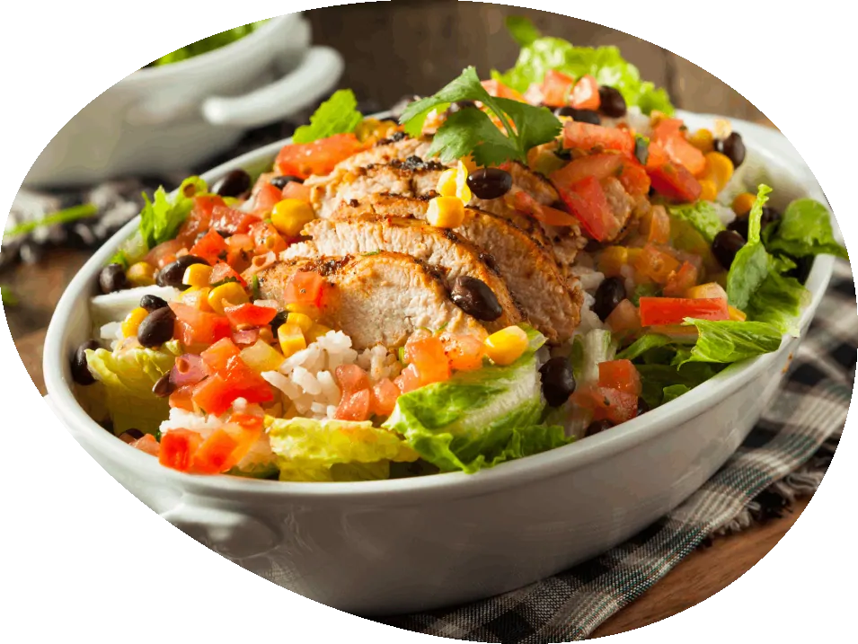 Foto - mexické burrito s kuřecím masem 