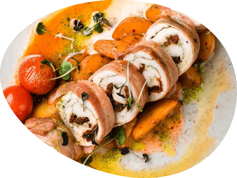 Foto - Kuřecí rolky se sušenými rajčaty